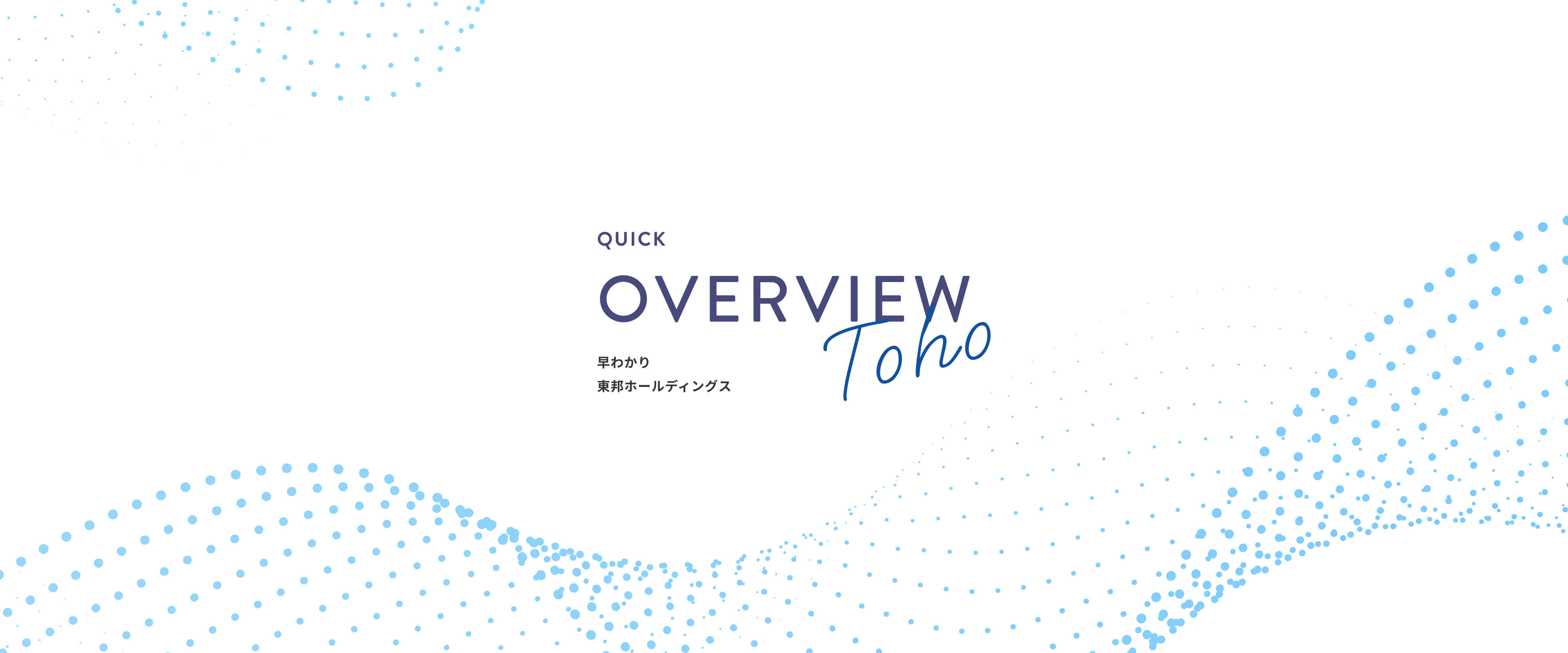 Quick Overview Toho
